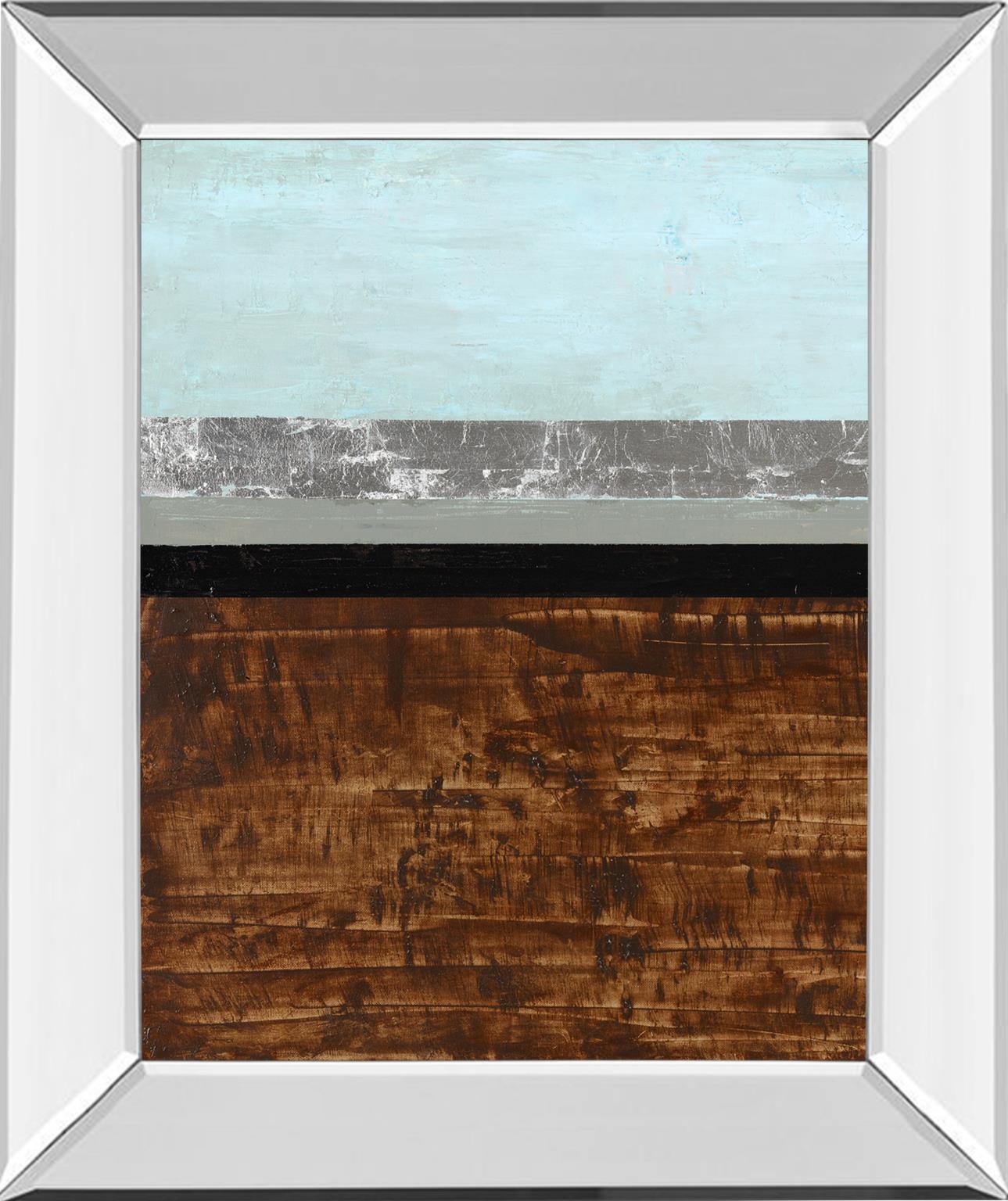 Mirrored Frame Textured Light I By Natalie Avondet 22X26 Mirror Frame Print