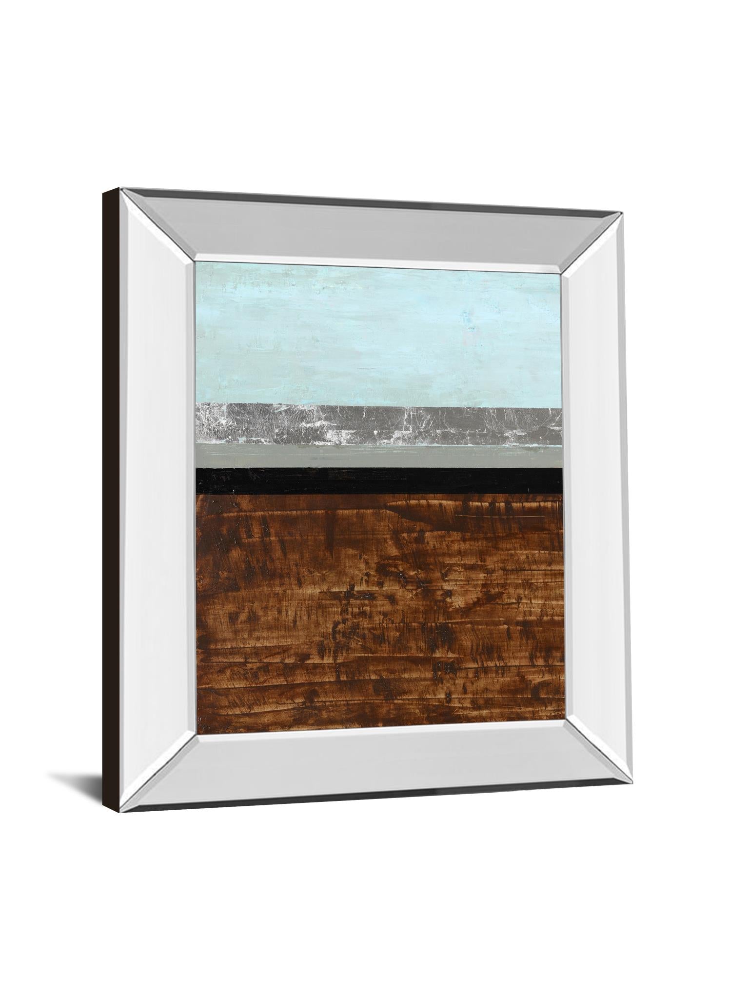 Mirrored Frame Textured Light I By Natalie Avondet 22X26 Mirror Frame Print