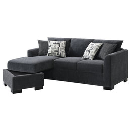 Storey Upholstered Sleeper Sectional Chaise Sofa Camel