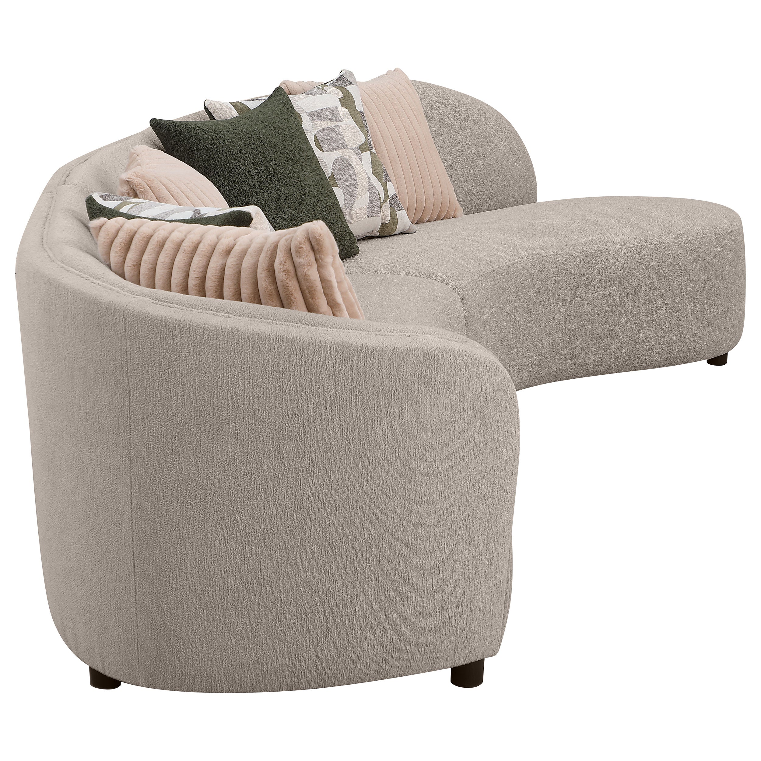 Fayette Upholstered Sectional Sofa Greige