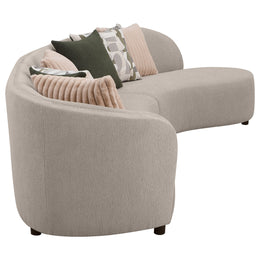 Fayette Upholstered Sectional Sofa Greige