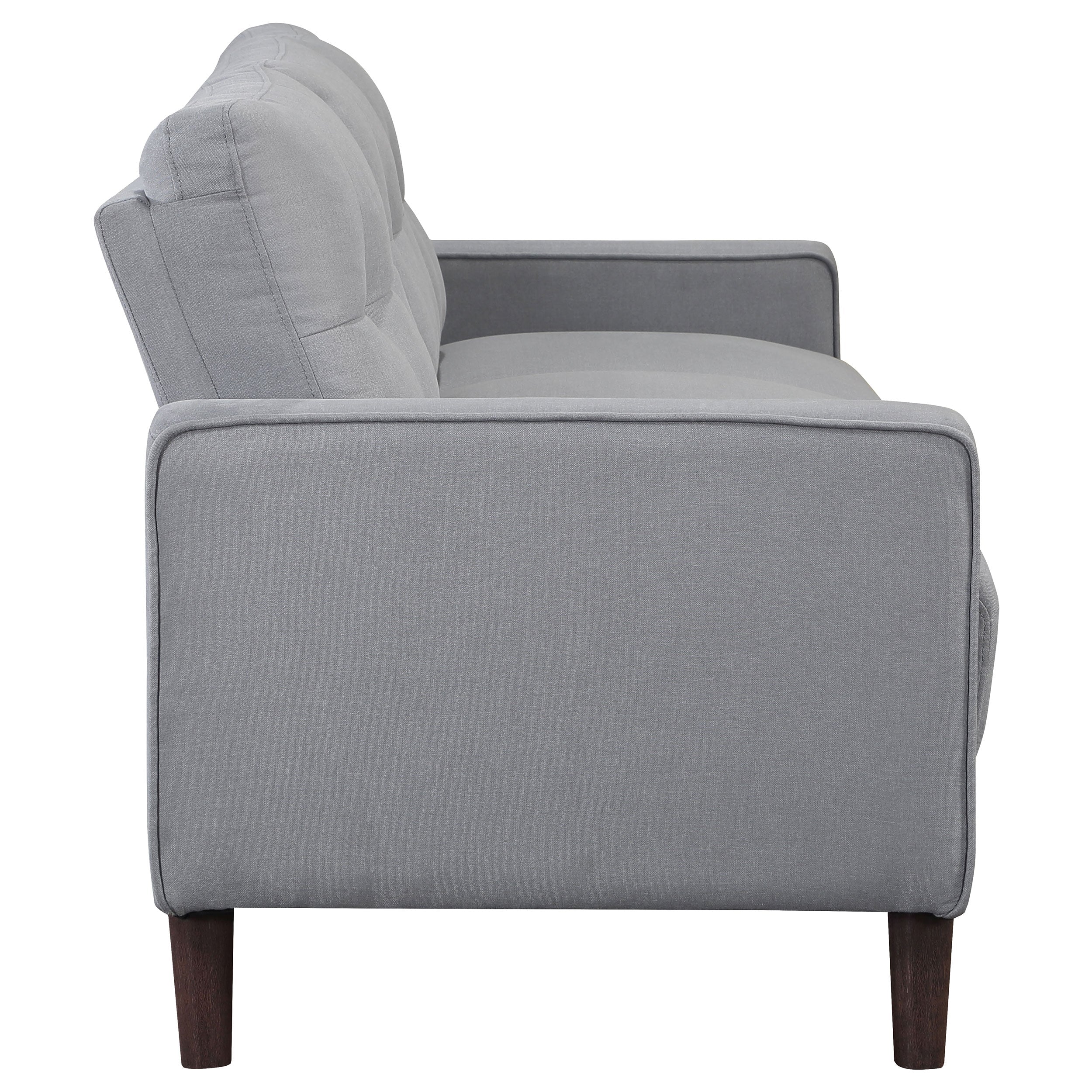 Bowen Upholstered Track Arm Tufted Sofa Beige
