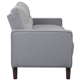 Bowen Upholstered Track Arm Tufted Sofa Beige