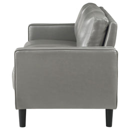 Ruth Upholstered Track Arm Sofa Black
