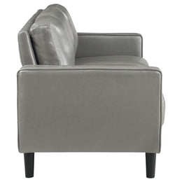 Ruth Upholstered Track Arm Sofa Black