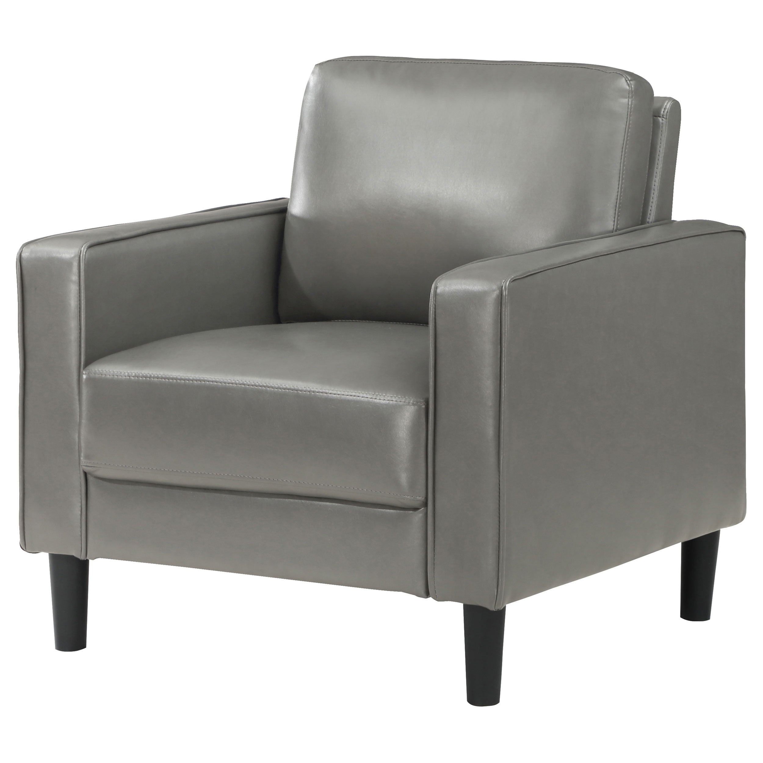 Ruth Upholstered Track Arm Accent Chair Black