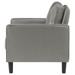 Ruth Upholstered Track Arm Accent Chair Black