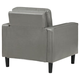 Ruth Upholstered Track Arm Accent Chair Black