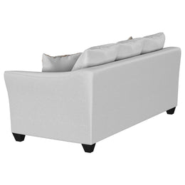 Salizar Upholstered Flared Arm Sofa Charcoal Grey