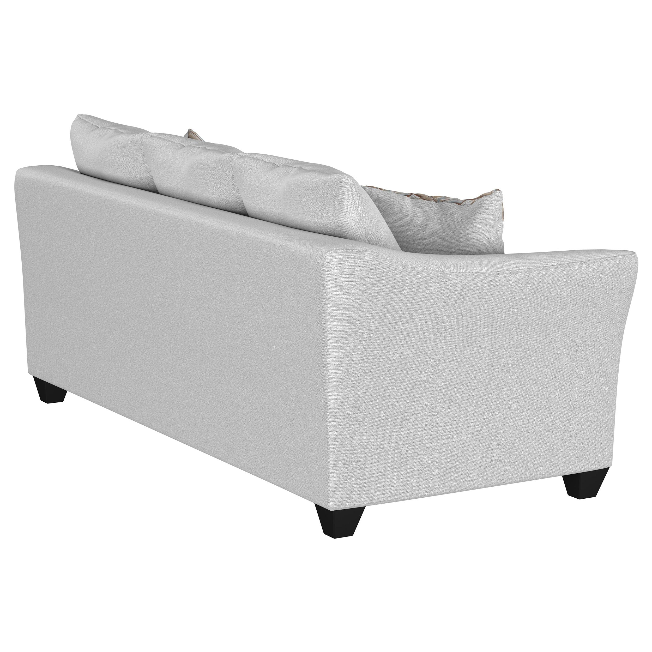 Salizar Upholstered Flared Arm Sofa Charcoal Grey