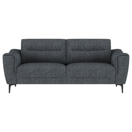 Nolan Upholstered Sloped Track Arm Sofa Charcoal