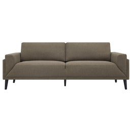 Rilynn Upholstered Track Arm Sofa Brown