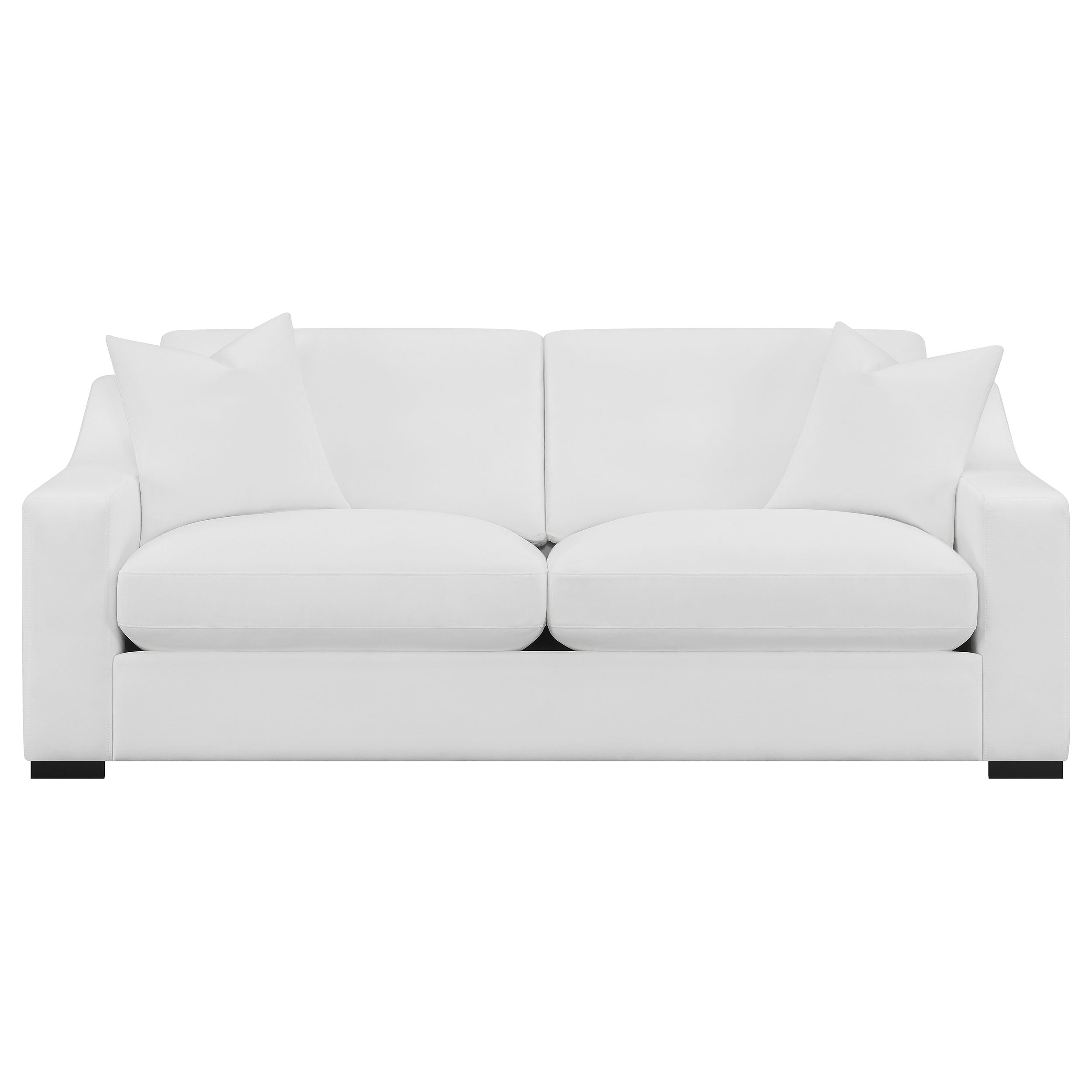 Ashlyn Upholstered Sloped Arm Sofa White