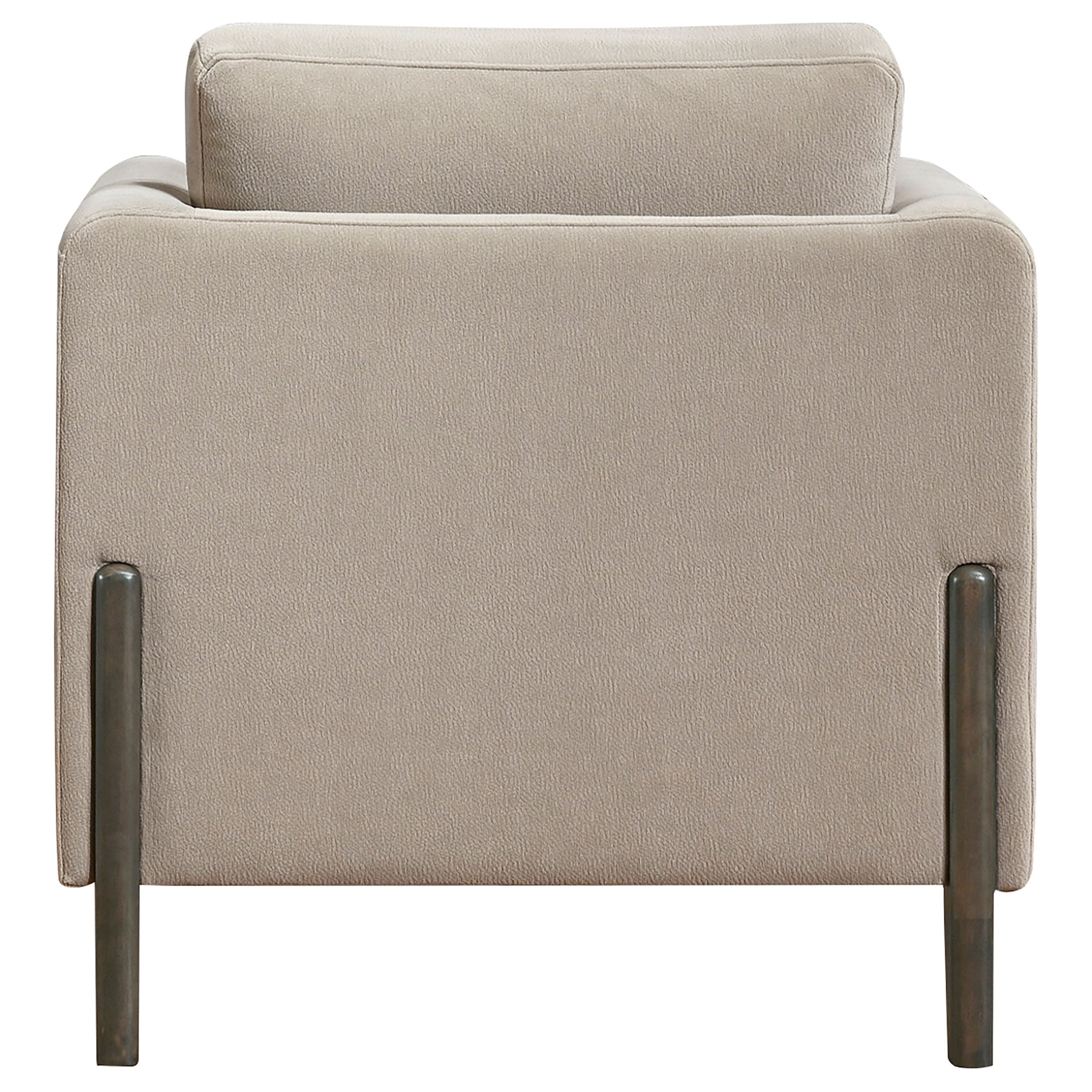 Islington Fabric Upholstered Panel Arm Accent Chair Taupe