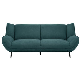Acton Upholstered Flared Arm Sofa Teal Blue