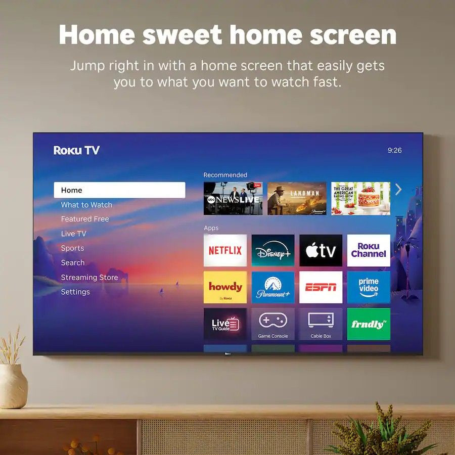 Roku - 55" Class Select Series 4K QLED Smart RokuTV (2026)