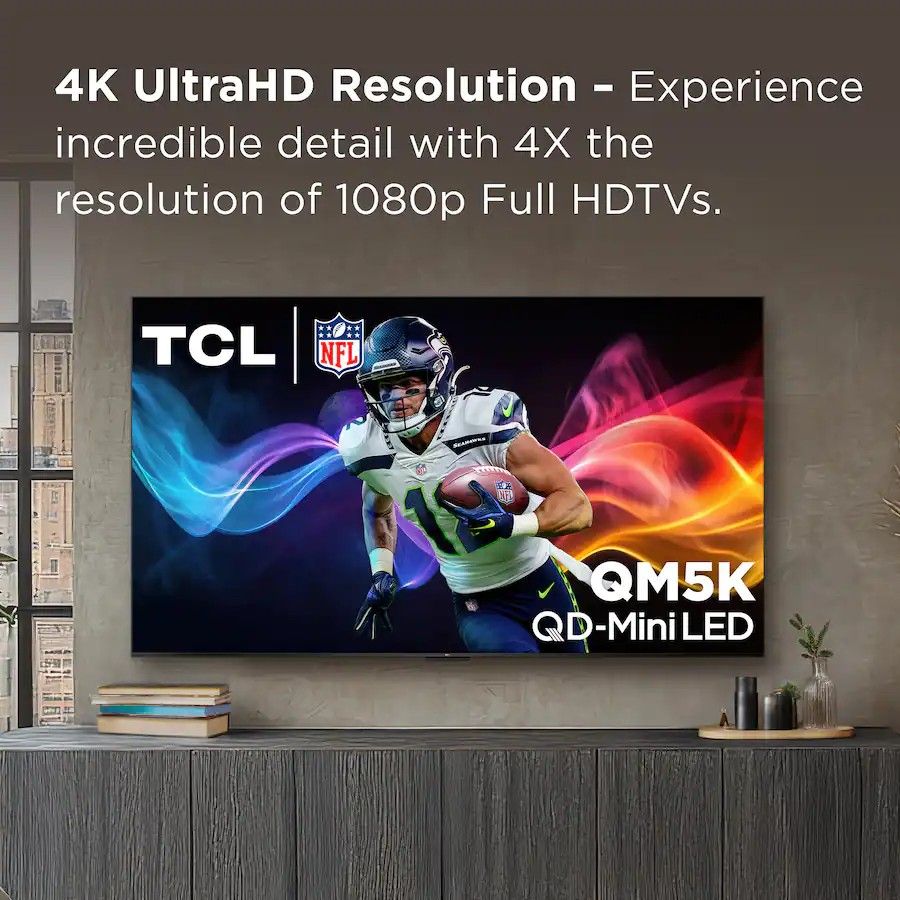 TCL - 65" Class QM5K Series 4K UHD QD-Mini LED Smart TV with Google TV (2025)