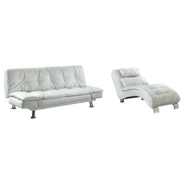 Dilleston Faux Leather Upholstered Tufted Chaise