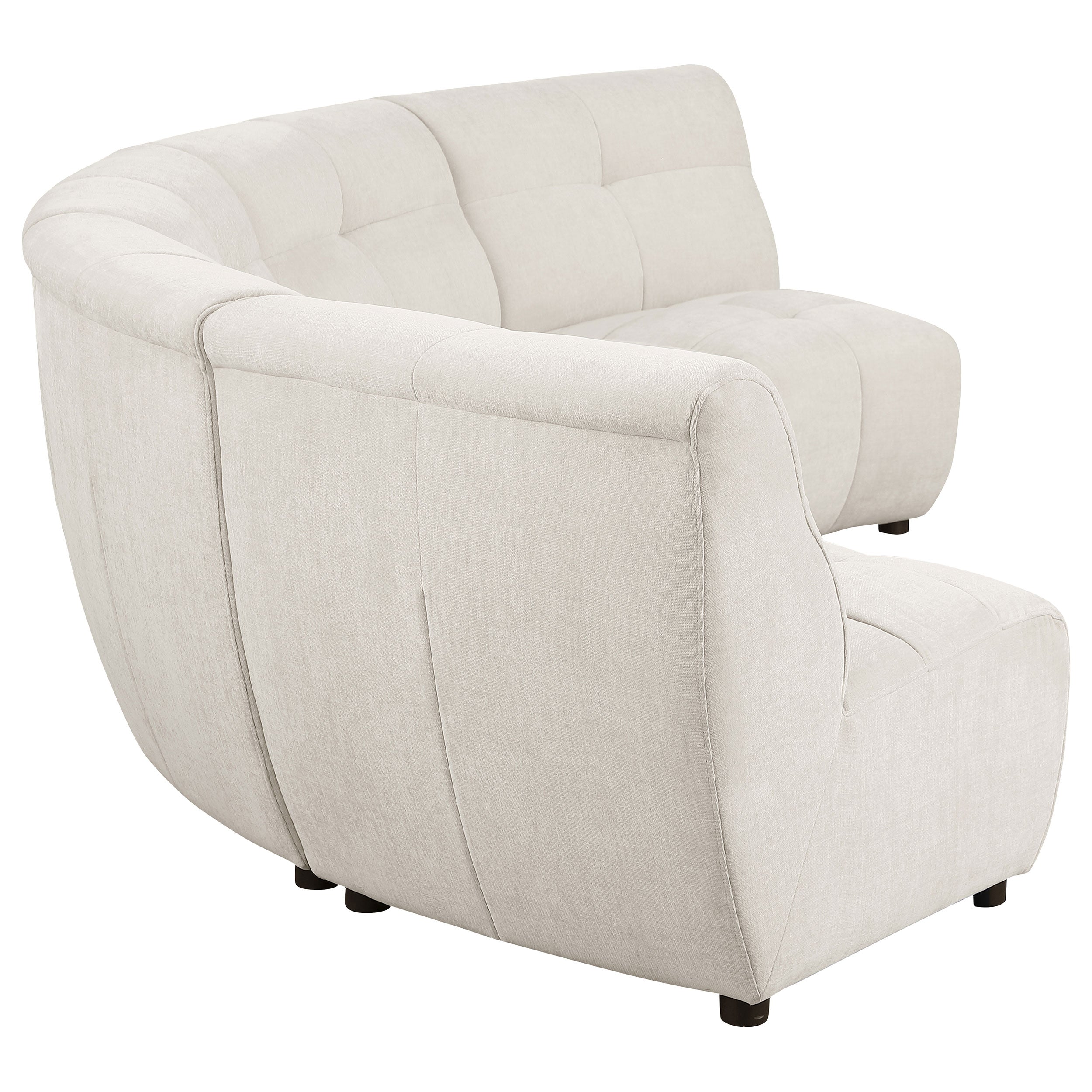 Charlotte Upholstered Modular Sectional Sofa Ivory