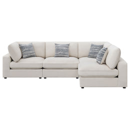 Serene Upholstered Modular Sectional Sofa Beige