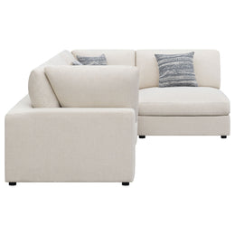 Serene Upholstered Modular Sectional Sofa Beige