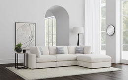 Serene Upholstered Modular Sectional Sofa Beige