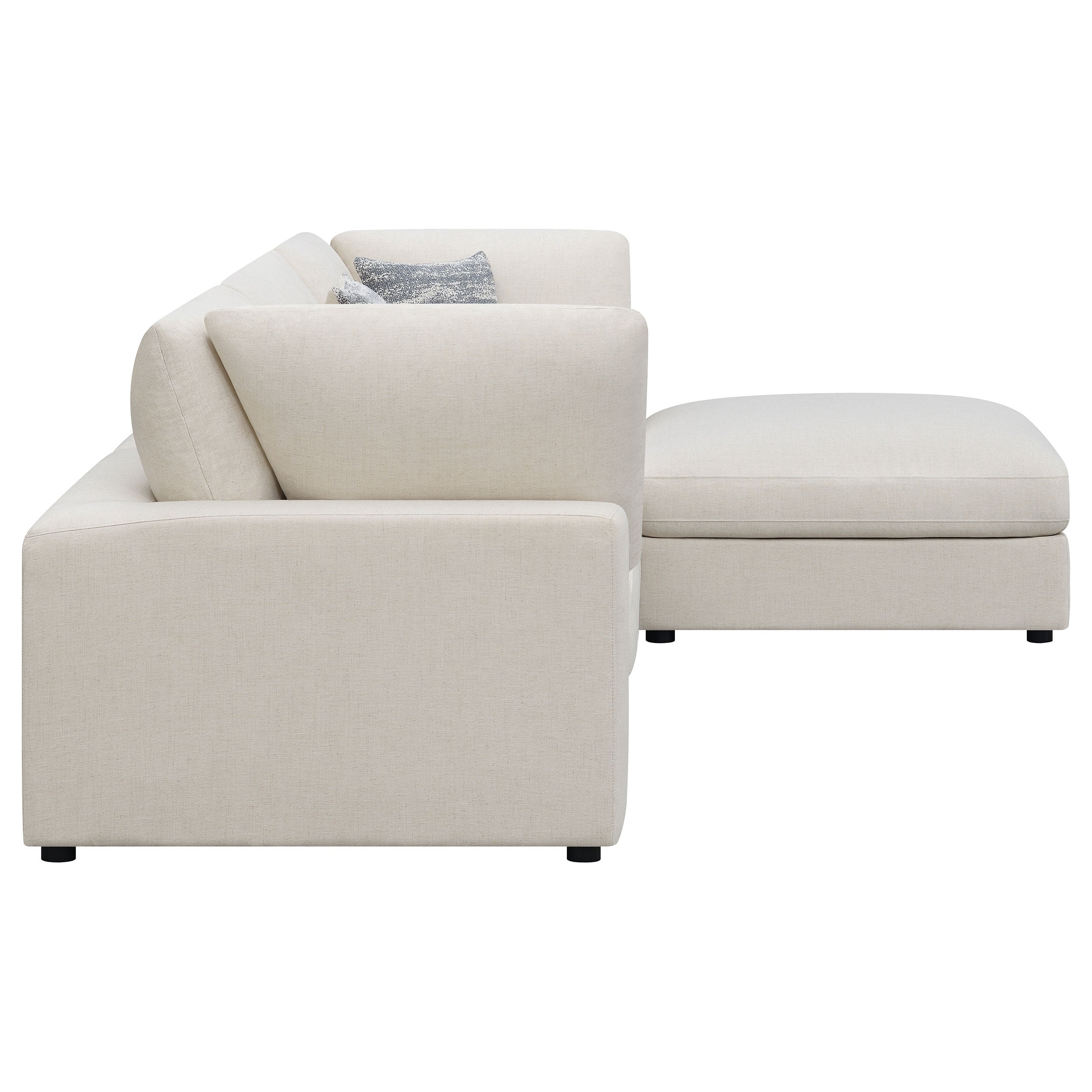 Serene Upholstered Modular Sectional Sofa Beige