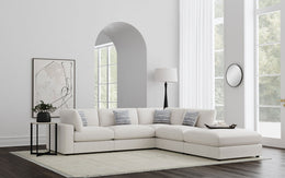 Serene Upholstered Modular Sectional Sofa Beige