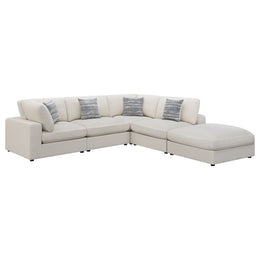 Serene Upholstered Modular Sectional Sofa Beige