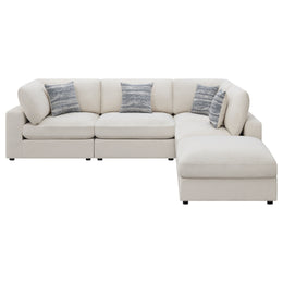 Serene Upholstered Modular Sectional Sofa Beige