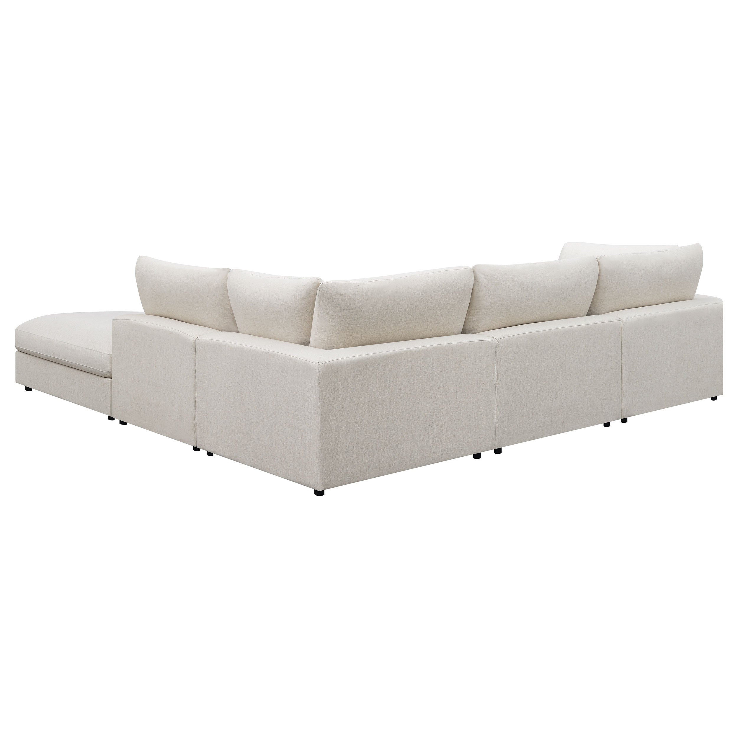 Serene Upholstered Modular Sectional Sofa Beige