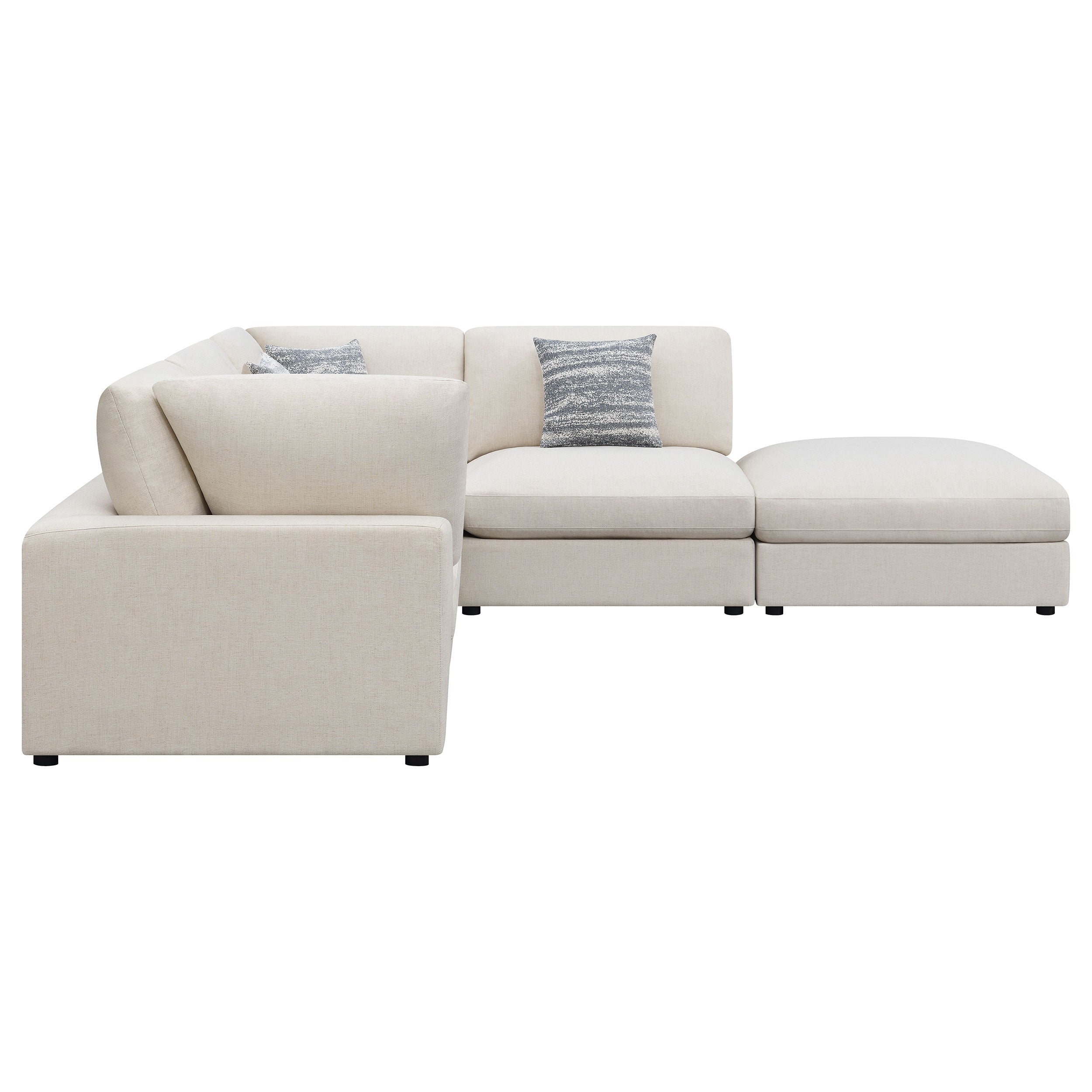 Serene Upholstered Modular Sectional Sofa Beige