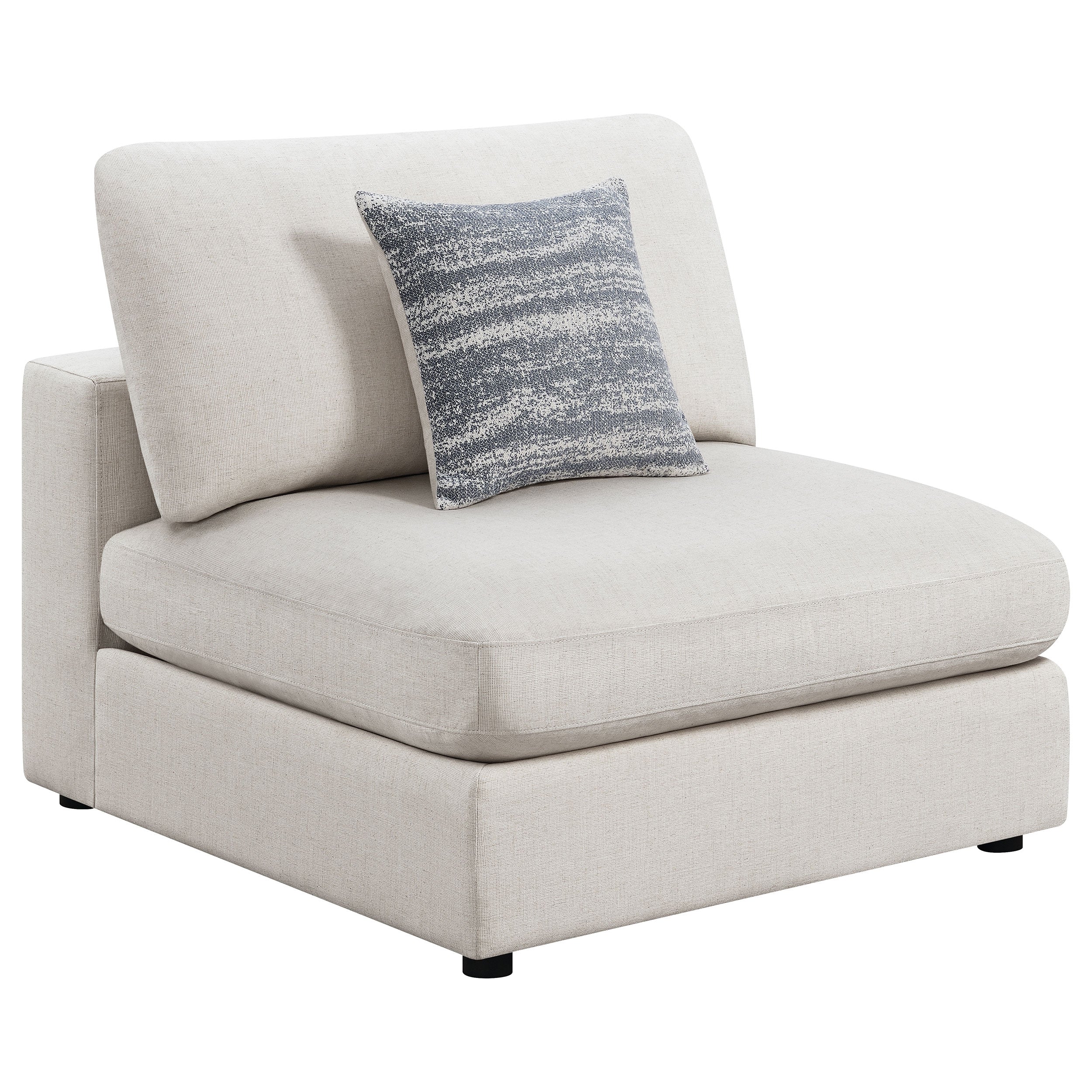 Serene Upholstered Modular Sectional Sofa Beige