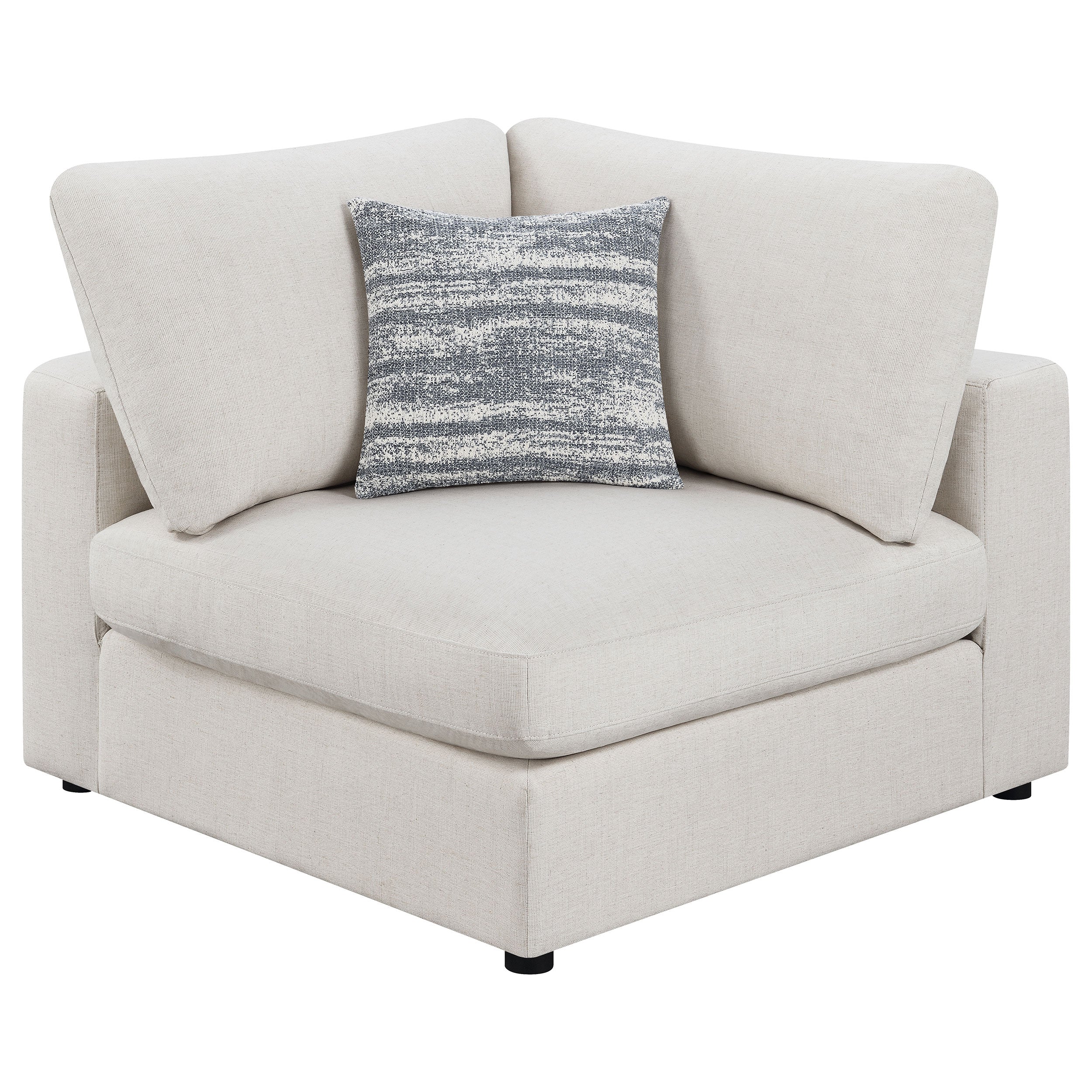 Serene Upholstered Modular Sectional Sofa Beige