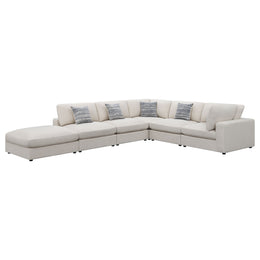 Serene Upholstered Modular Sectional Sofa Beige