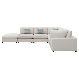Serene Upholstered Modular Sectional Sofa Beige