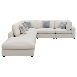 Serene Upholstered Modular Sectional Sofa Beige