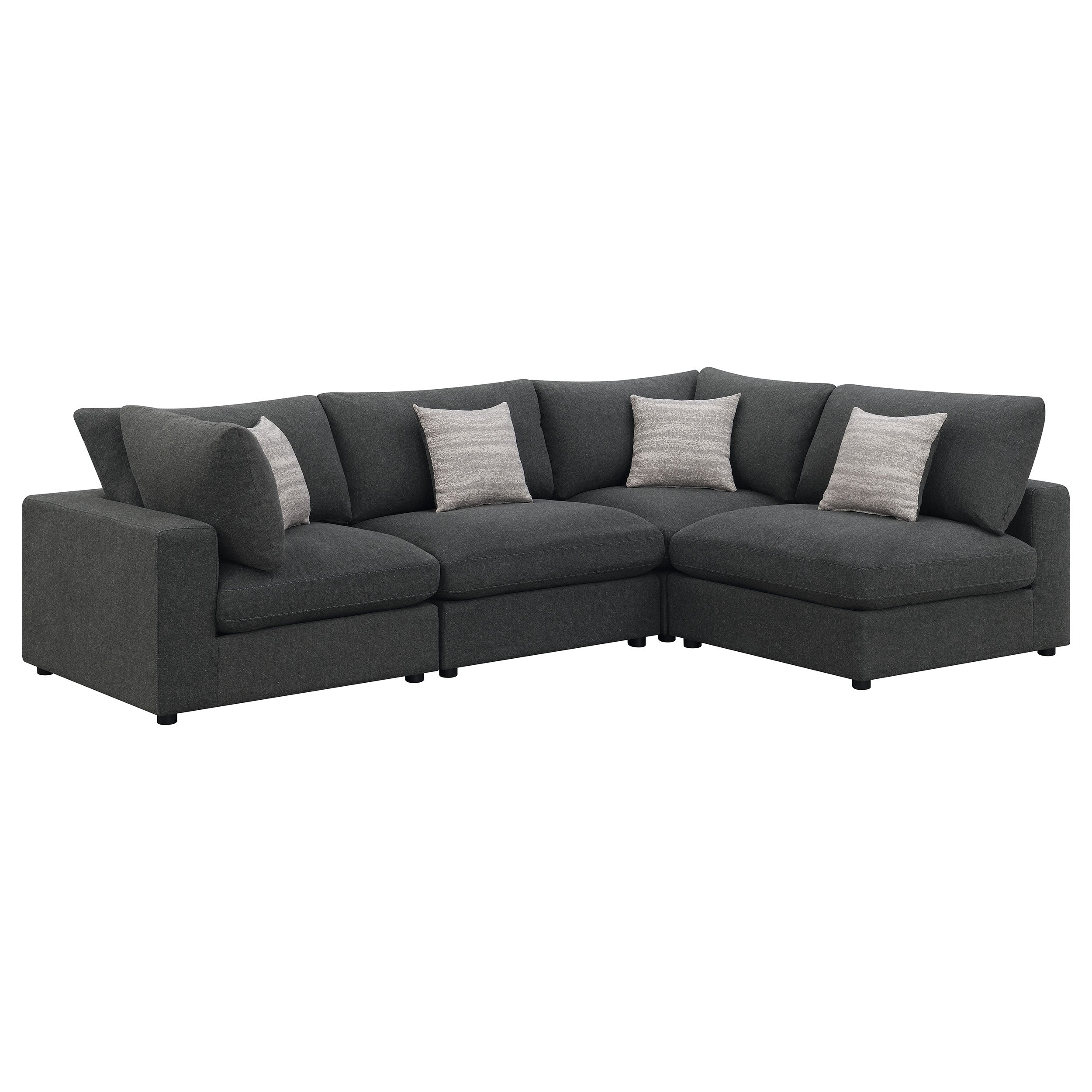 Serene Upholstered Modular Sectional Sofa Beige