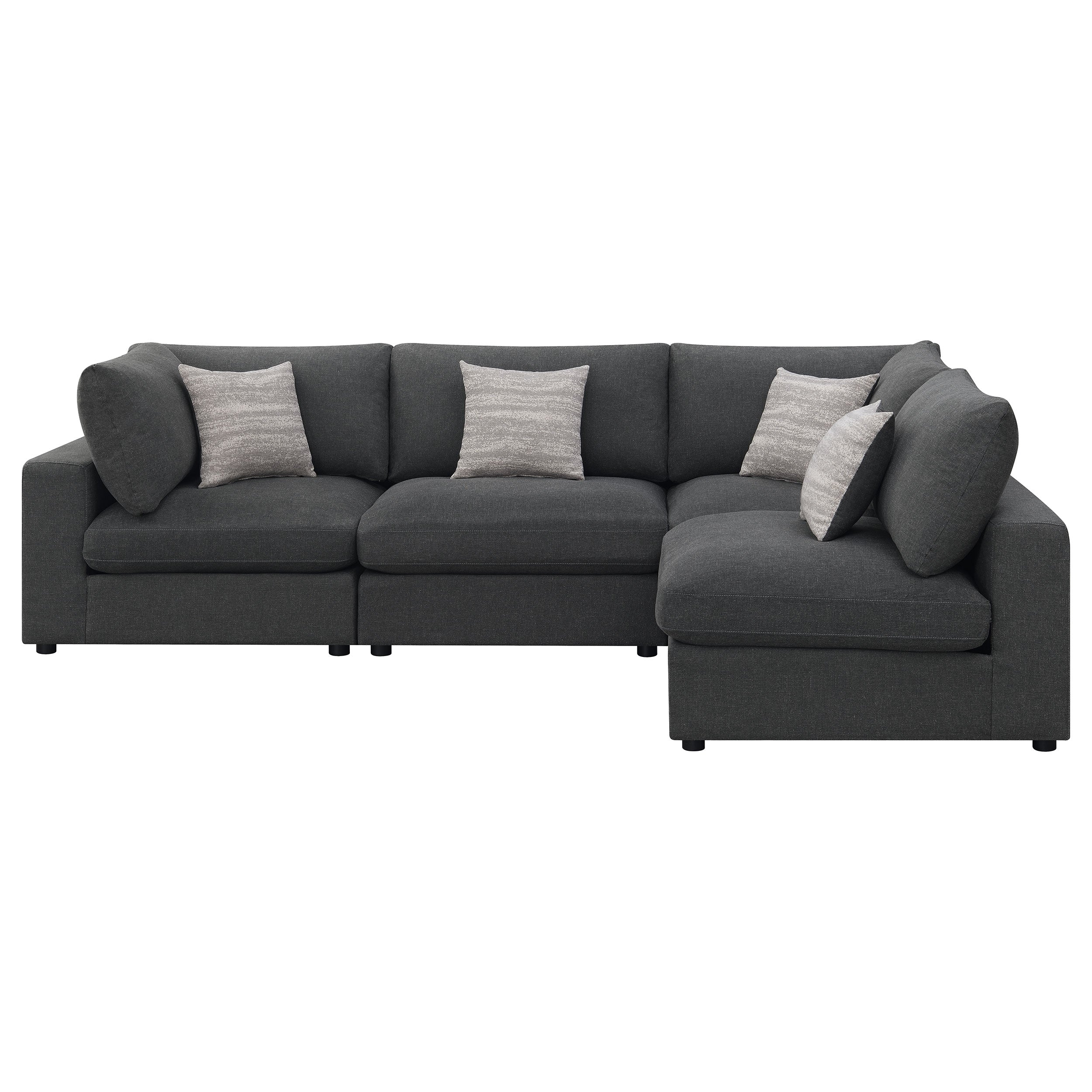 Serene Upholstered Modular Sectional Sofa Beige