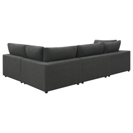 Serene Upholstered Modular Sectional Sofa Beige