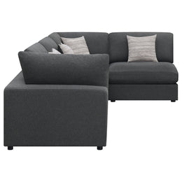 Serene Upholstered Modular Sectional Sofa Beige