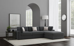 Serene Upholstered Modular Sectional Sofa Beige