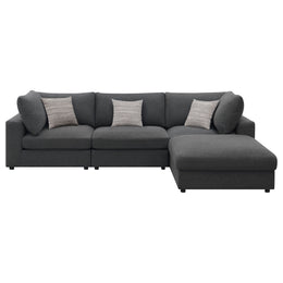 Serene Upholstered Modular Sectional Sofa Beige