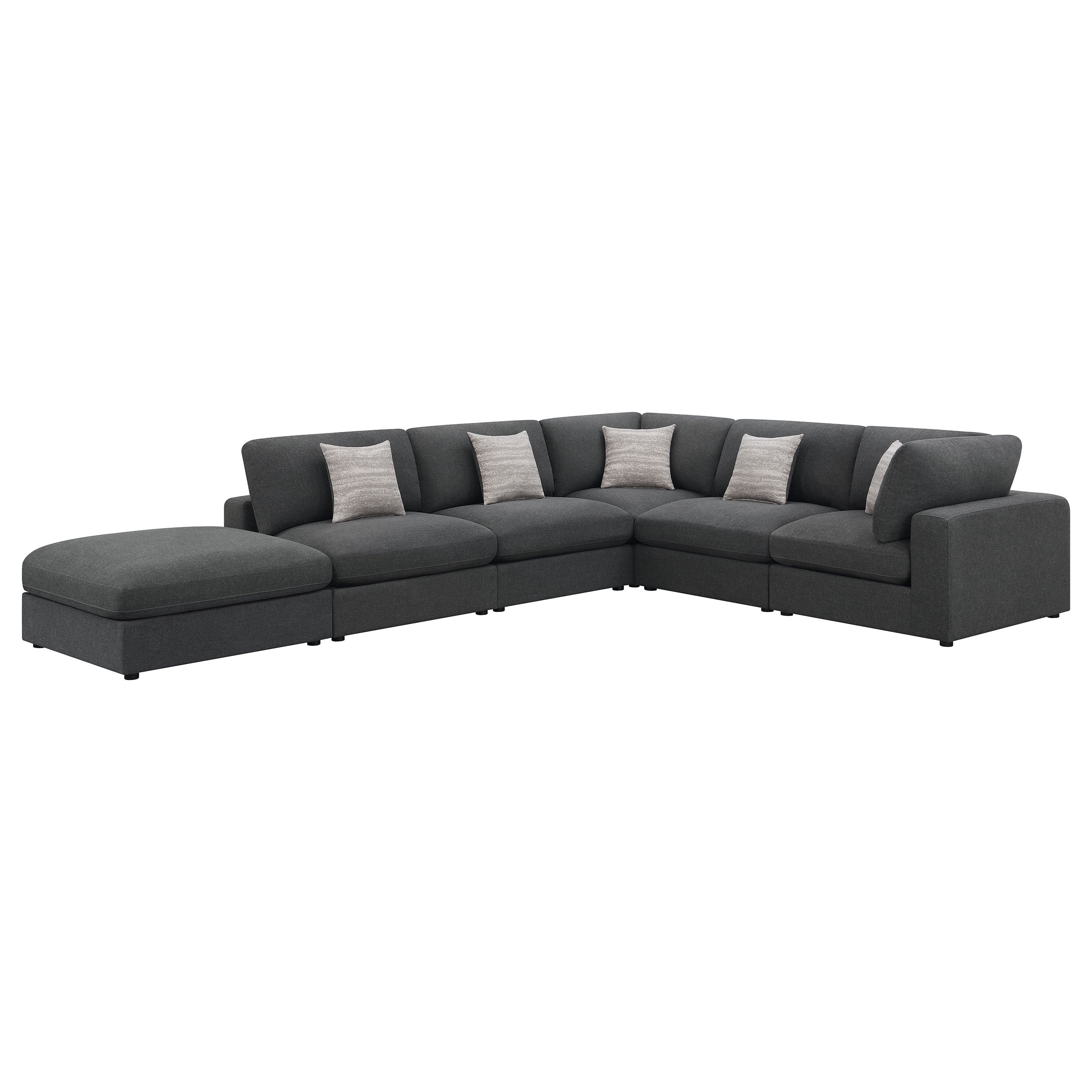 Serene Upholstered Modular Sectional Sofa Beige