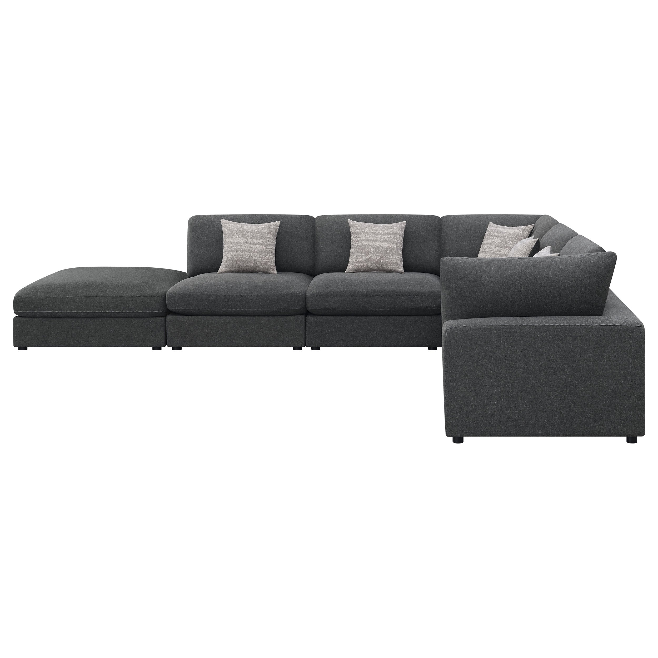 Serene Upholstered Modular Sectional Sofa Beige