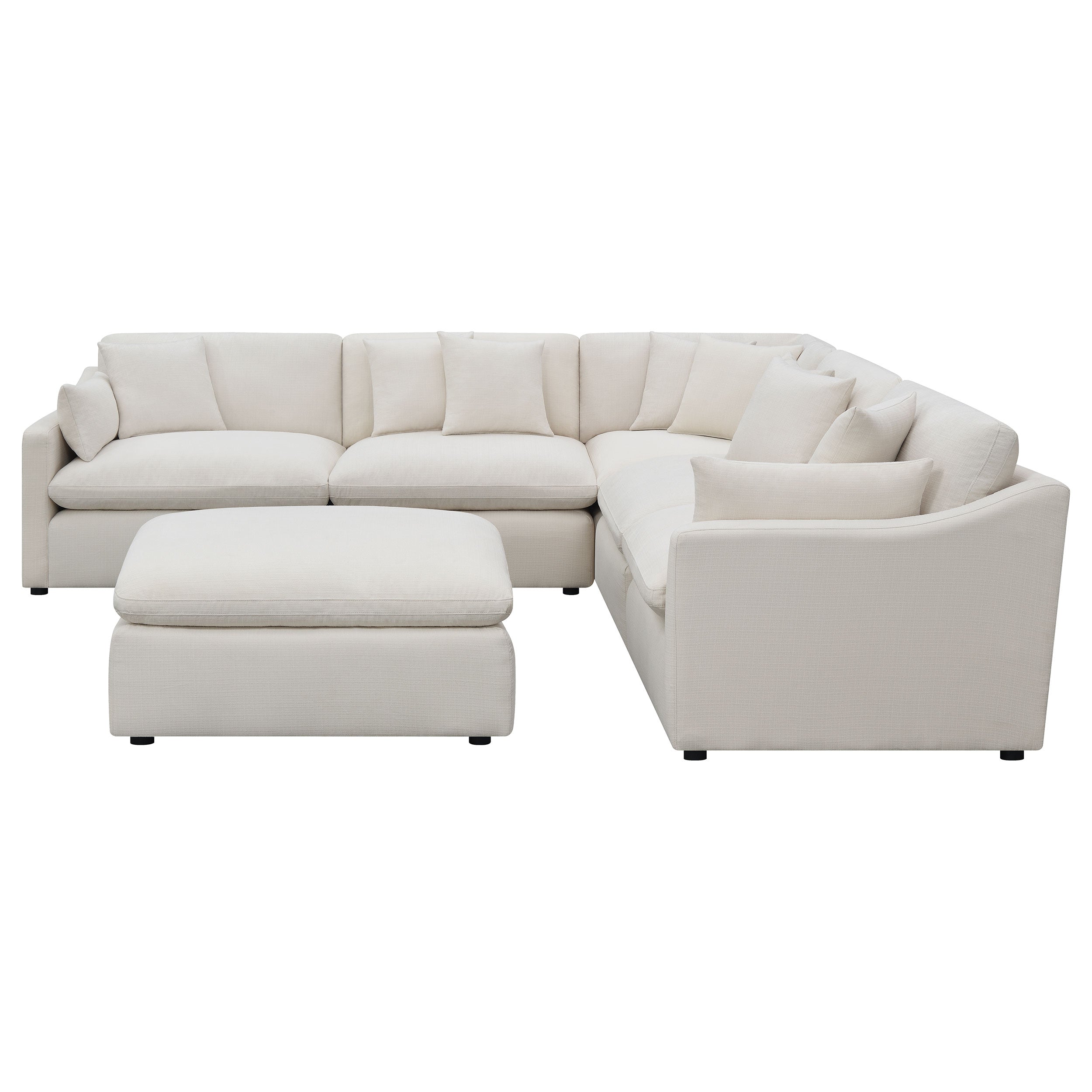 Hobson Upholstered Modular Sectional Sofa Charcoal
