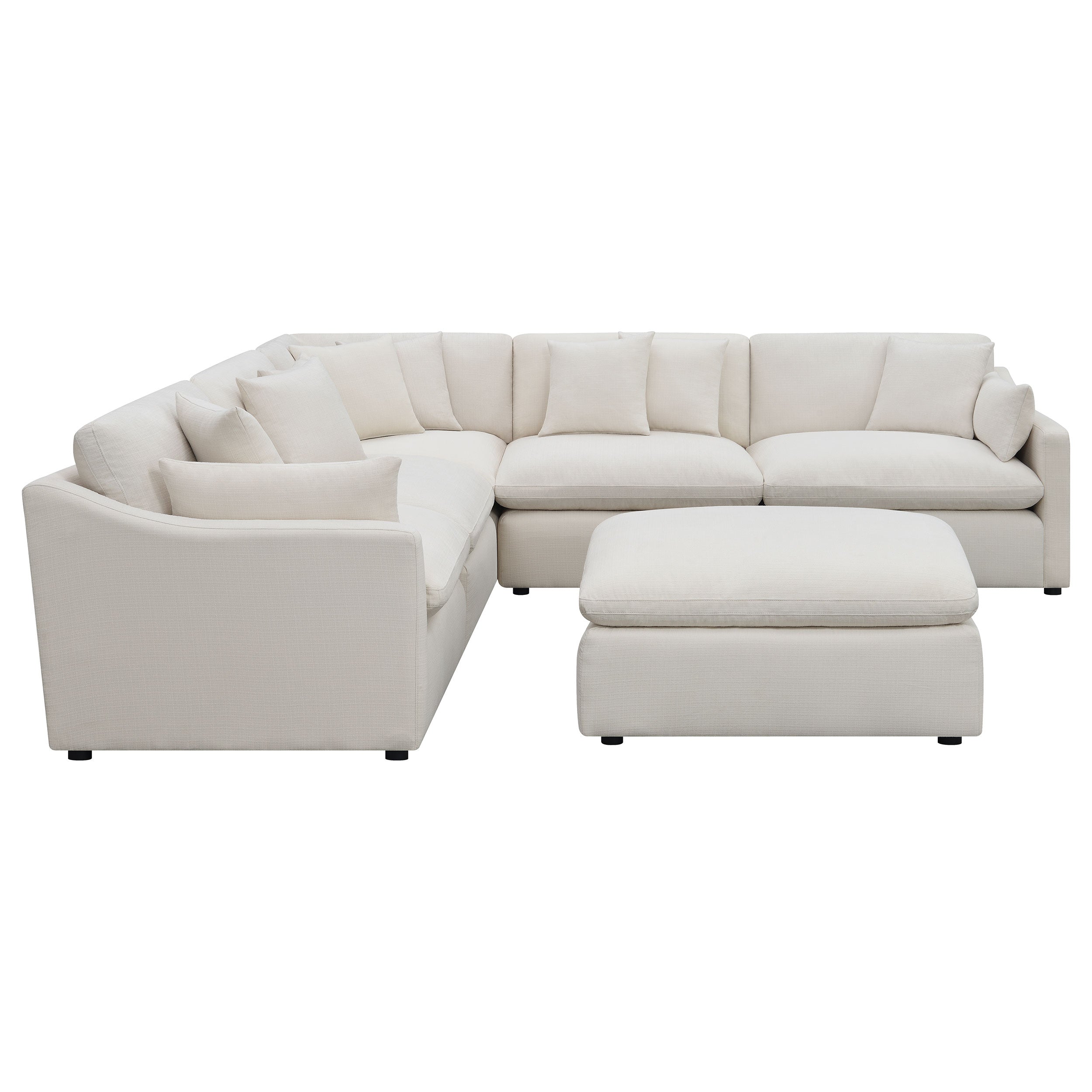 Hobson Upholstered Modular Sectional Sofa Charcoal