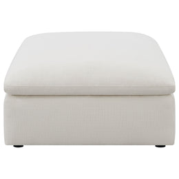Hobson Square Upholstered Ottoman Charcoal