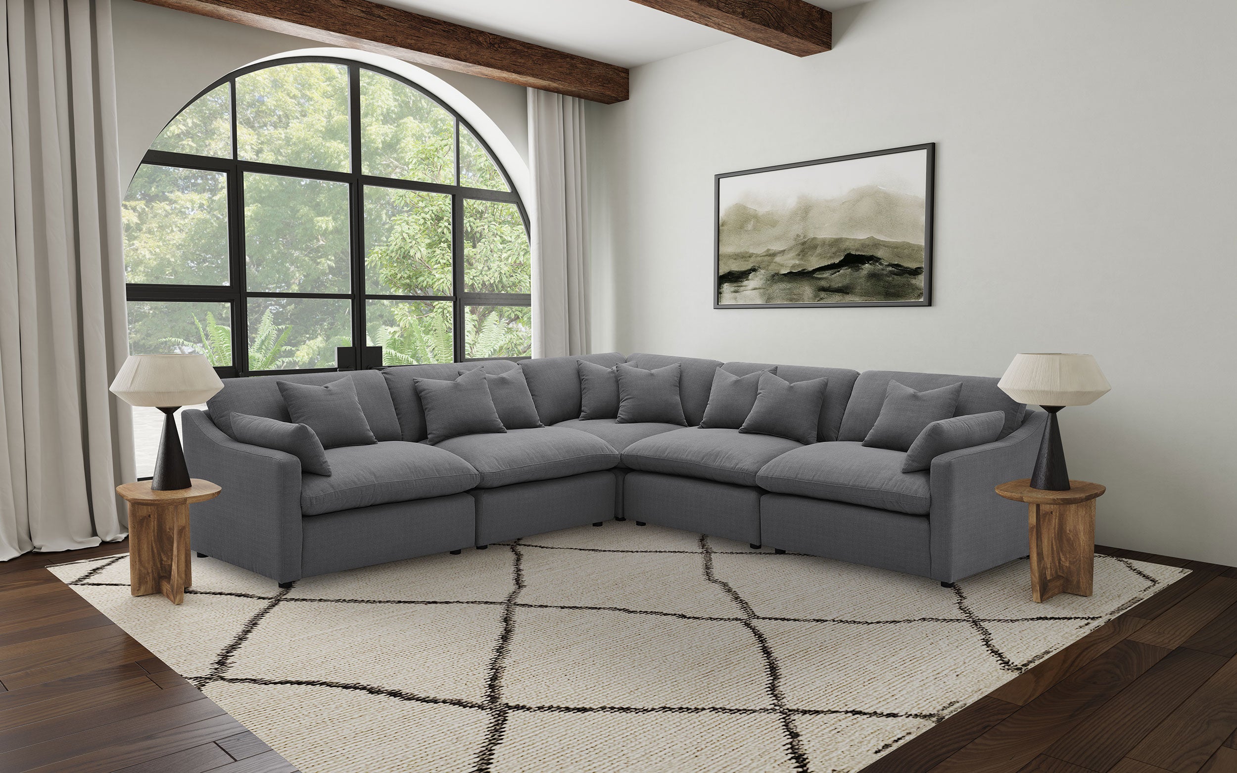 Hobson Upholstered Modular Sectional Sofa