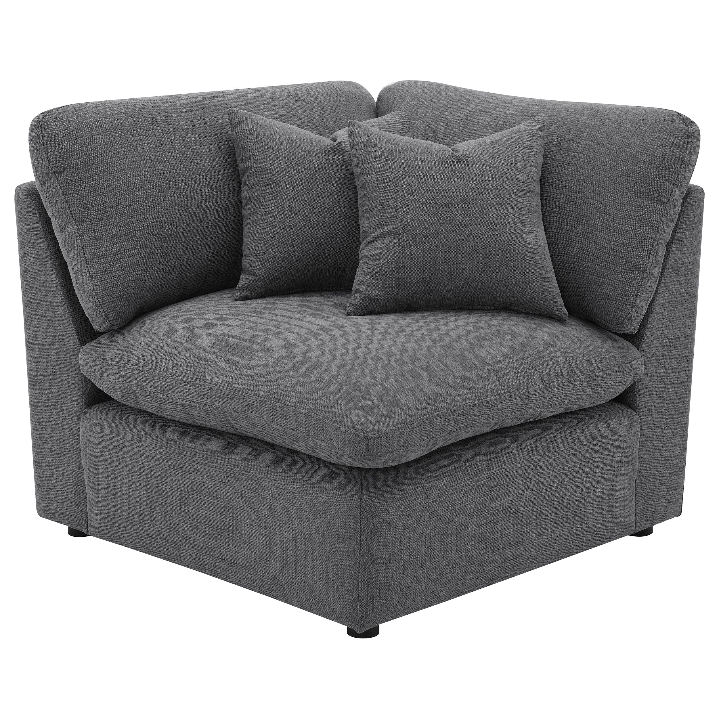 Hobson Upholstered Modular Sectional Sofa Charcoal